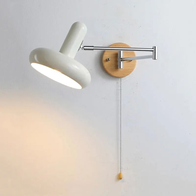 DecorBites™ Cream Wind Rocker Arm Wall Lamp for Vintage Bedroom Study