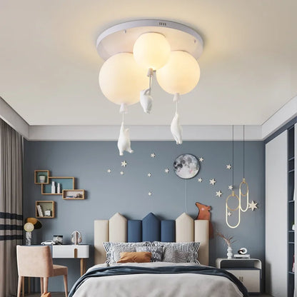 DecorBites™ Bear Resin Pendant Light for Children's Room & Kindergarten