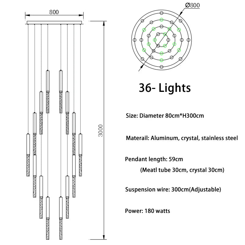 DecorBites™ Crystal Loft Chandelier: Modern Nordic Art Deco Gold LED Lighting for Living Room