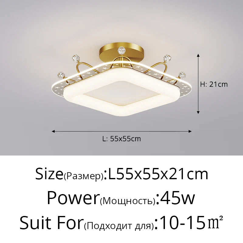 DecorBites™ LED Ceiling Lights: Modern Minimalist Indoor Lighting for Bedroom, Dining Room, and Study