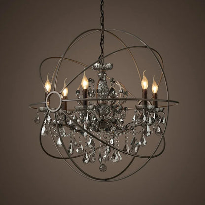 DecorBites™ Crystal Chandelier E14 LED Lustre for Living Room Bedroom Kitchen Island