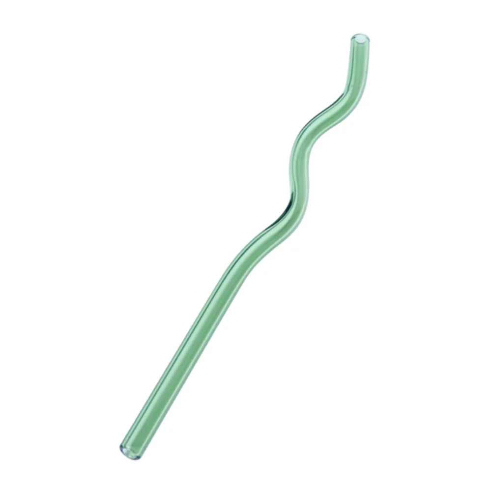 DecorBites™ Glass Straws Set - Eco-Friendly Reusable Colorful Drinking Tubes