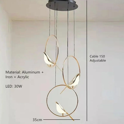DecorBites™ LED Magpie Bird Pendant Light Chandelier - Modern Decor for Living & Dining Room