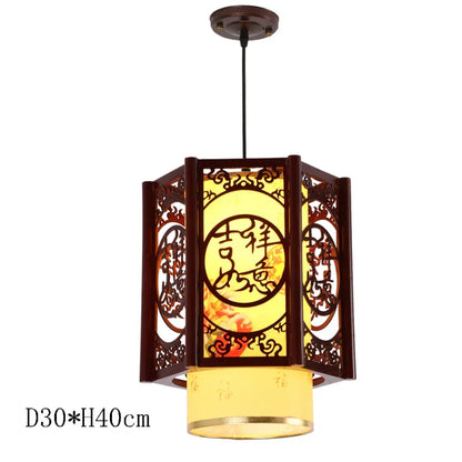 DecorBites™ Antique Wood Pendant Lights for Dining Room, LED Living Room Decor Lighting Fixtures