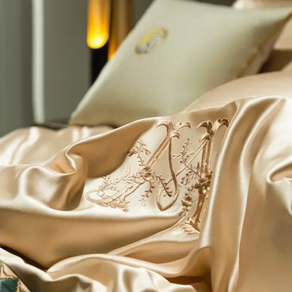 DecorBites™ 1200TC Egyptian Cotton Embroidery Bedding Set - Queen King Size Bedlinens