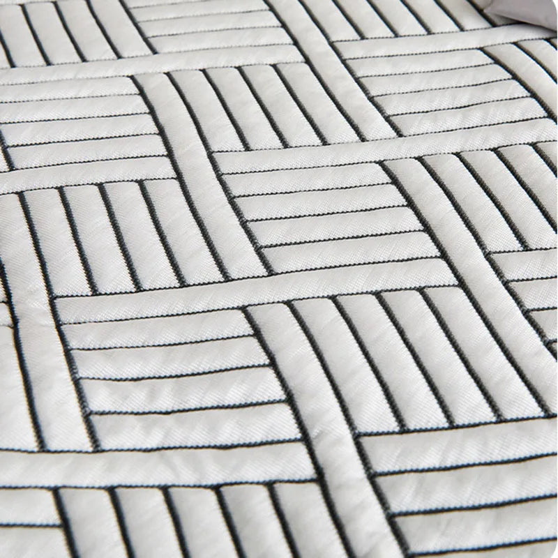DecorBites™ Cooling Ice Bean Mesh Embroidered Maternal Child Grade Soft Mattress