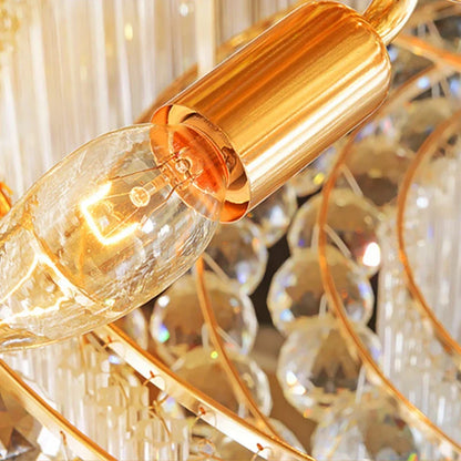 DecorBites™ Crystal LED Chandelier: Light Luxury Ceiling Lamps for Living Room, Bedroom, Kitchen, Hotel