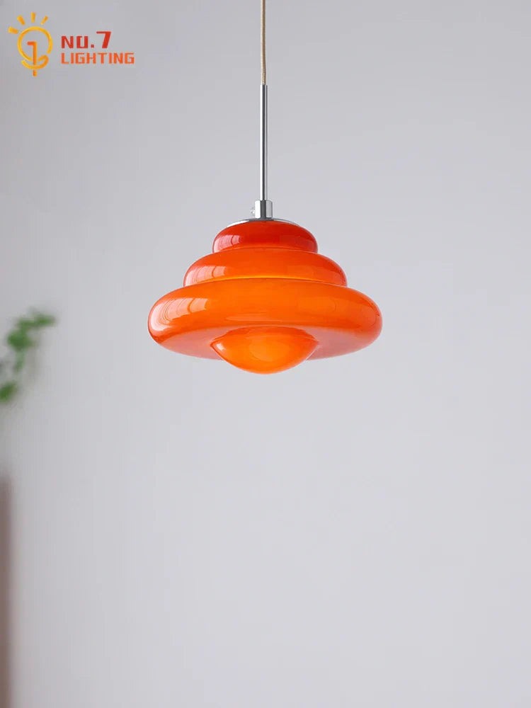 DecorBites™ Cream Glass Pendant Lights LED G9 for Girl's Room & Kitchen