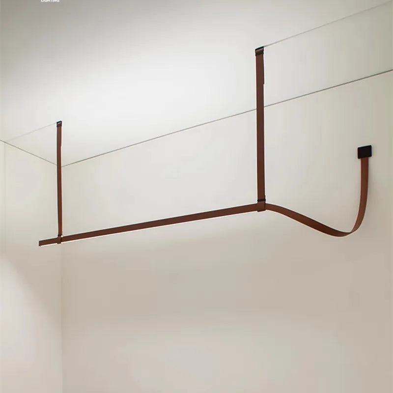 ™ LED Leather Pendant Lamp: Minimalist Dining Room Hanging Light
