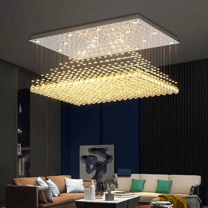 DecorBites™ Crystal Chandelier | Dining Room Pendant Light | Indoor Ceiling Fixture