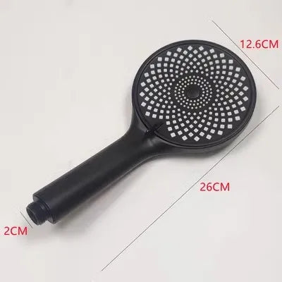 DecorBites™ Black High Pressure Handheld Shower Head for Water Saving and Bathroom Rainfall
