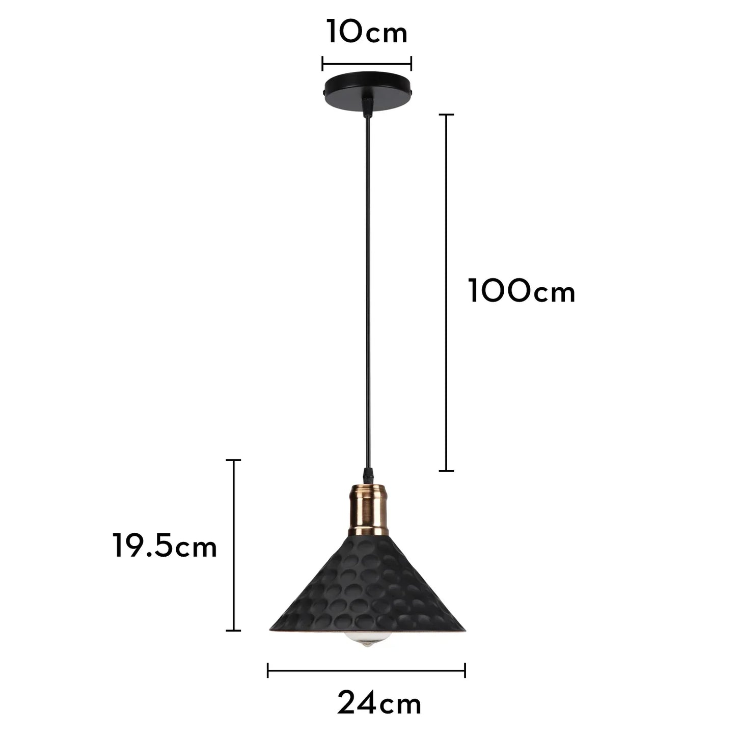 DecorBites™ Iron Pendant Light for Dining Room, Kitchen, and Bedroom