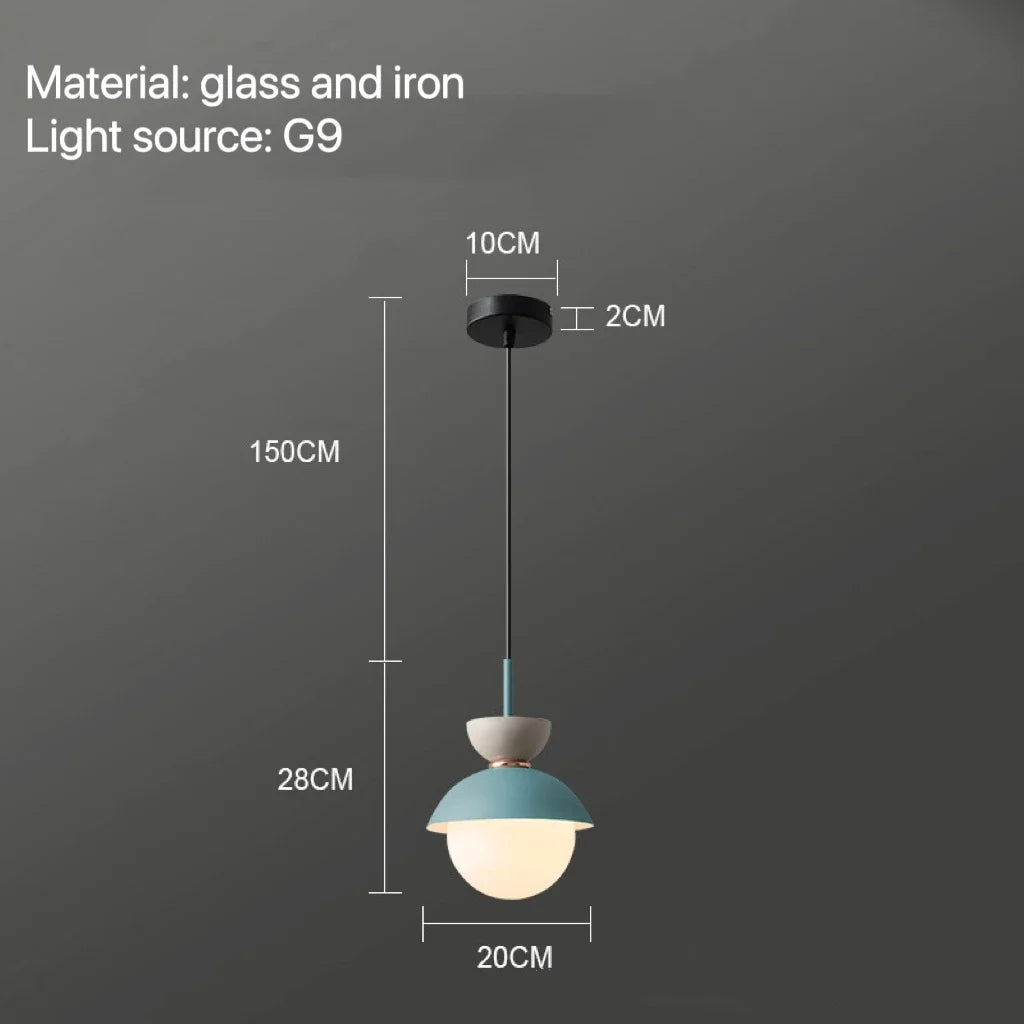 DecorBites™ Glass Ball Pendant Lamp: Modern Nordic Light Fixture for Home Decor, Kitchen, Dining, Bedroom