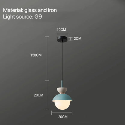 DecorBites™ Glass Ball Pendant Lamp: Modern Nordic Light Fixture for Home Decor, Kitchen, Dining, Bedroom