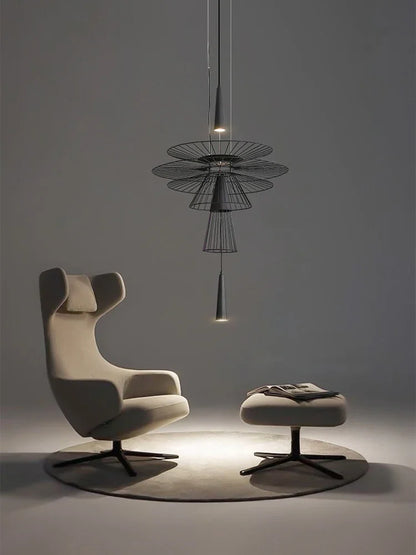 DecorBites™ LED Iron Pendant Chandelier for Dining Room, Nordic Design Ceiling Light
