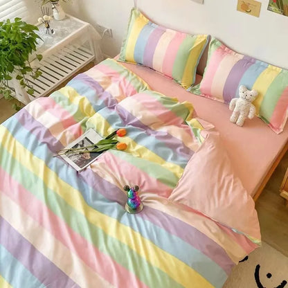 DecorBites™ Checkerboard Pattern Duvet Cover Set - Stylish and Cozy Bedding Kit for Bedroom