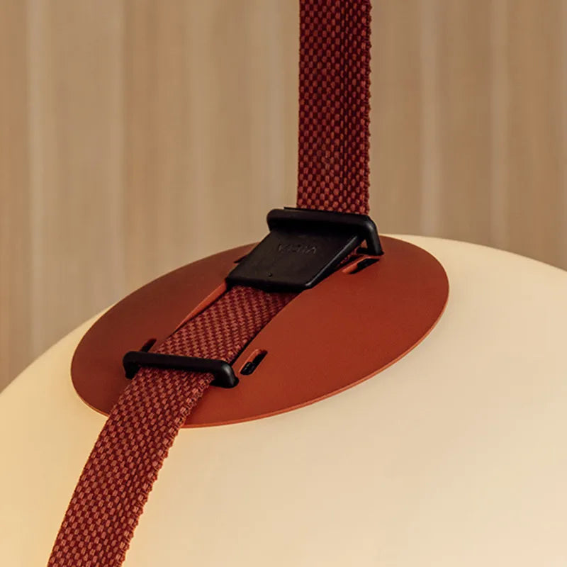 DecorBites™ Glass Ball LED Pendant Light - Black Orange, Trendy Design for Indoor Lighting