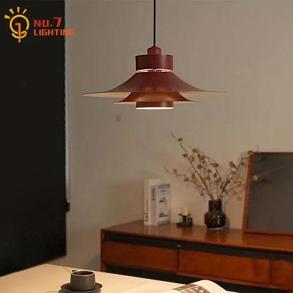 "DecorBites™ Modern Flying Saucer Pendant Light - French Atmosphere Horn Hanging Lamp"