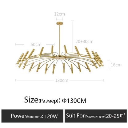DecorBites™ LED Ceiling Chandelier: Minimalist Nordic Home Lighting for Living Room, Bedroom, Dining Area