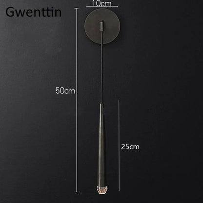 DecorBites™ Crystal Water Drop Wall Sconce for Bathroom & Bedroom, Gold LED Mirror Light