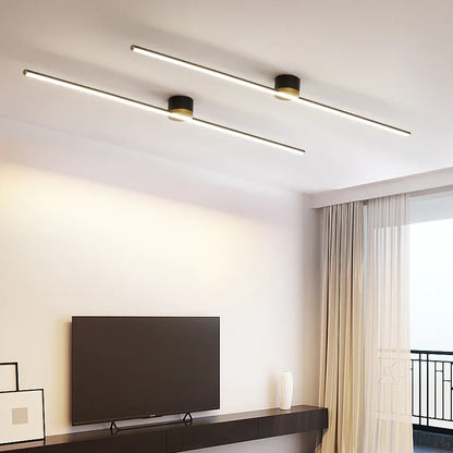 DecorBites™ LED Strip Ceiling Light: Sleek Modern Design for Home Lighting Ambiance