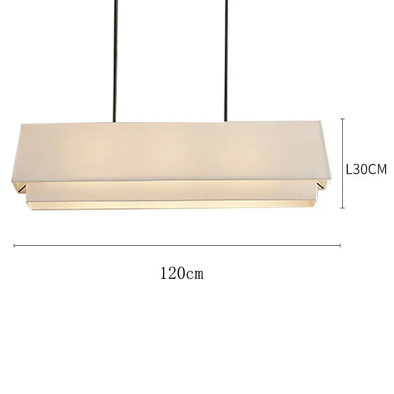 DecorBites™ Camden Japanese Style Pendant Lamp Minimalist Fabric Shade Kitchen Living Room Lighting