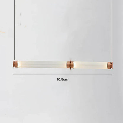 DecorBites™ Luna Glass Tube Chandelier for Kitchen Dining Staircase LED Pendant Lamp