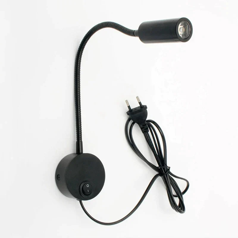 DecorBites™ Bronze Gooseneck LED Wall Lamp Bedroom Bedside Sconce Spot Lighting