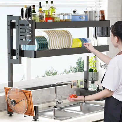 ™ Kitchen Sink Dish Drying Rack Cutlery Organizer Shelf Counter Storage