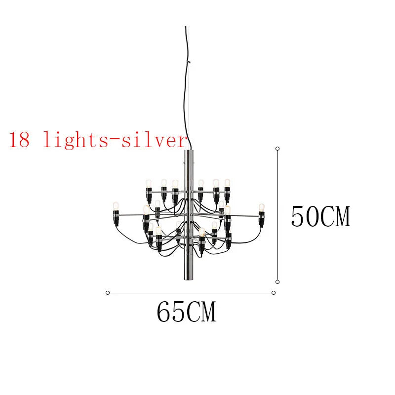 ™ LED Candle Chandelier: Elegant Italian Design Pendant Light for Home Decor