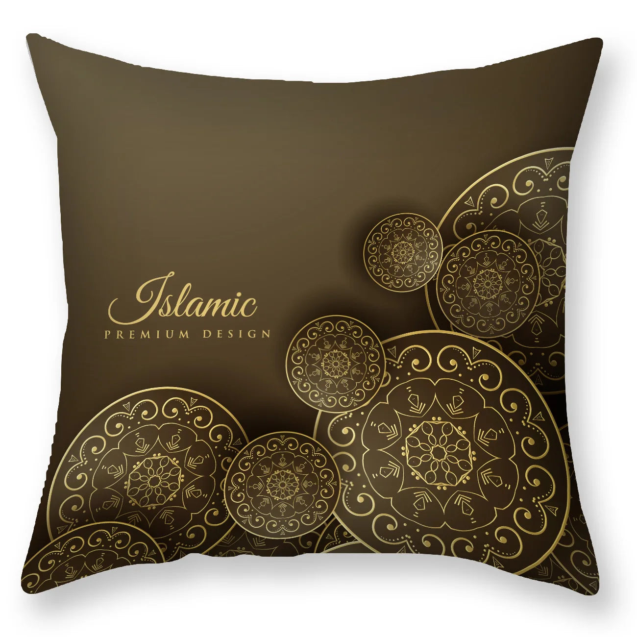 DecorBites™ Black Gold Mandala Luxury Printed Pillowcase §