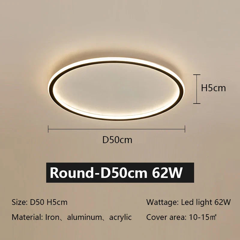 DecorBites™ LED Ceiling Lamp Iron Dimmable Modern Living Room Light Fixture