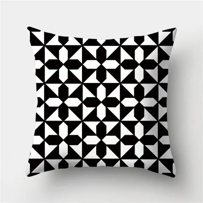DecorBites™ Geometric Stripes Pillowcase 45x45cm Polyester Cushion Cover for Living Room