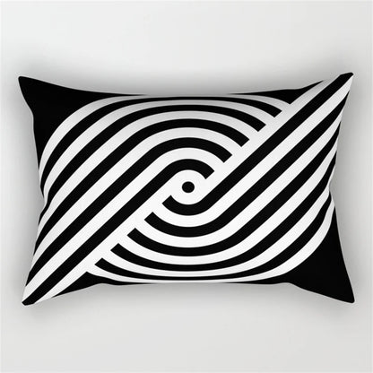 DecorBites™ Geometric Wave Line Waist Pillowcase Set