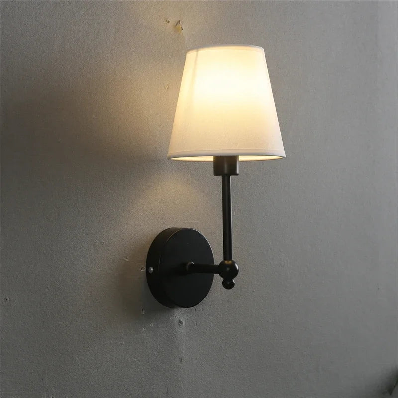 DecorBites™ LED Black & Gold Wall Lamp - Luxury Bedroom Lighting Fixtures