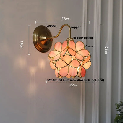 DecorBites™ Clear Glass LED Wall Sconce Nordic Modern Brass Light Fixture Applique Murale