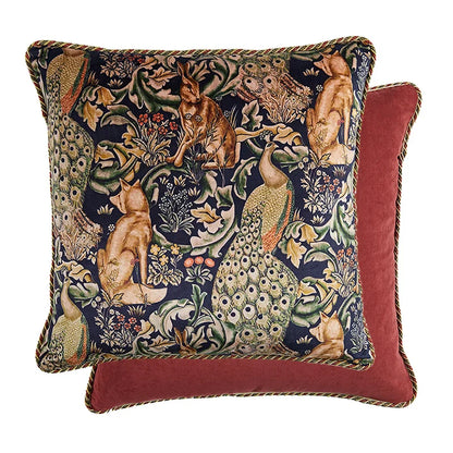 DecorBites™ Cat Print Velvet Throw Pillow Case Luxury Cushion Hand Made