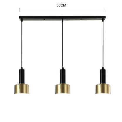 DecorBites™ Gold E27 LED Pendant Light Nordic Chandelier for Indoor Living Room & Bedroom