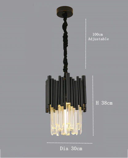 DecorBites™ Crystal Chandelier: Modern Luxury Lighting for Elegant Living and Dining Rooms