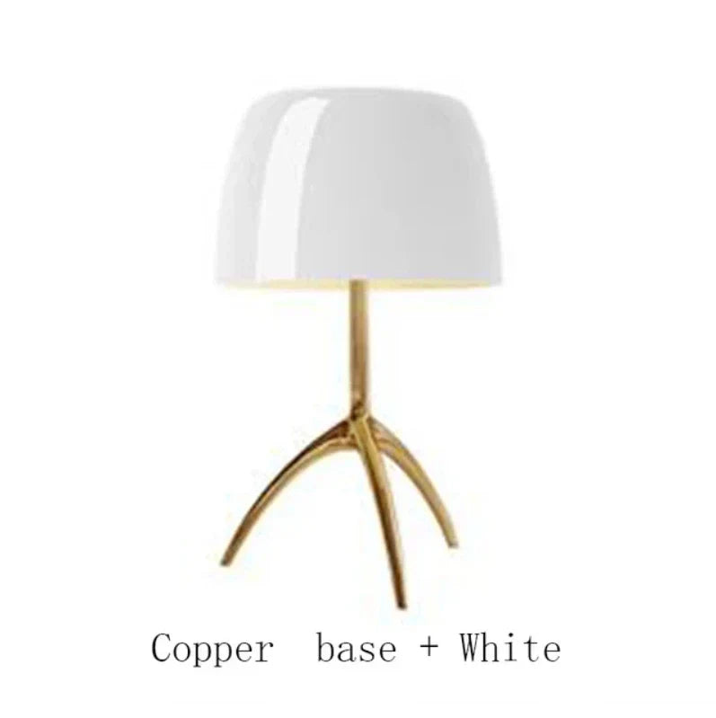 DecorBites™ Lumiere Glass Table Lamp - Modern LED Desk Light for Bedroom and Living Room
