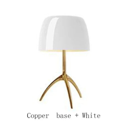 DecorBites™ Lumiere Glass Table Lamp - Modern LED Desk Light for Bedroom and Living Room