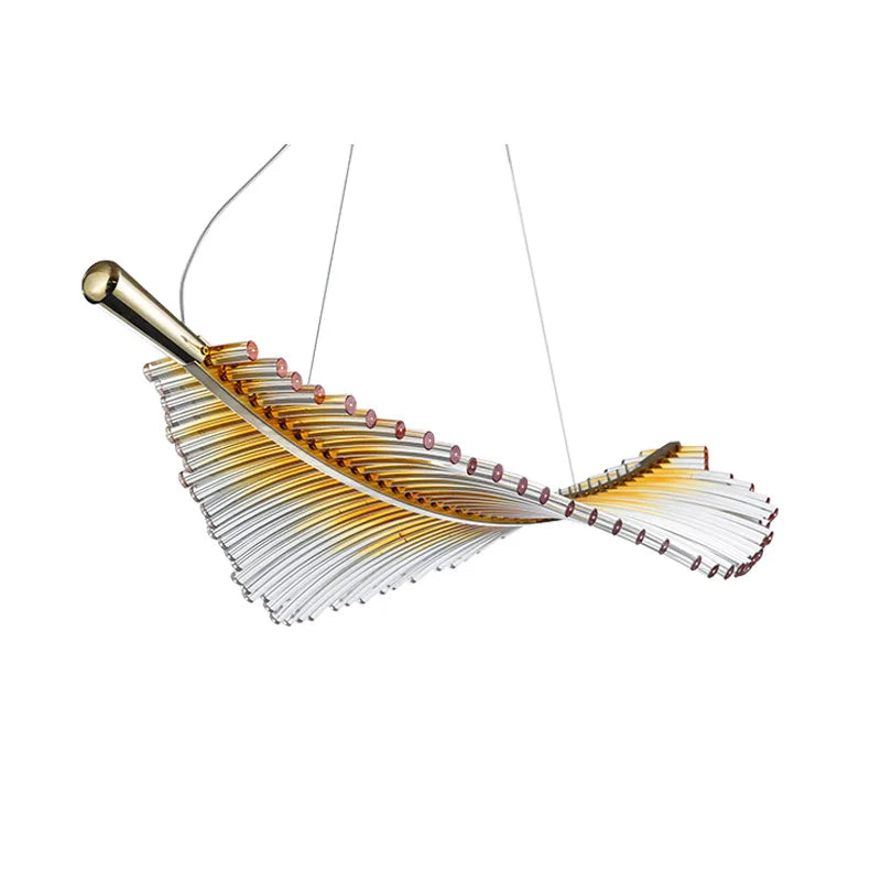 ™ Leaf-Shaped Dining Table Chandelier | Art Decor Room Lustres