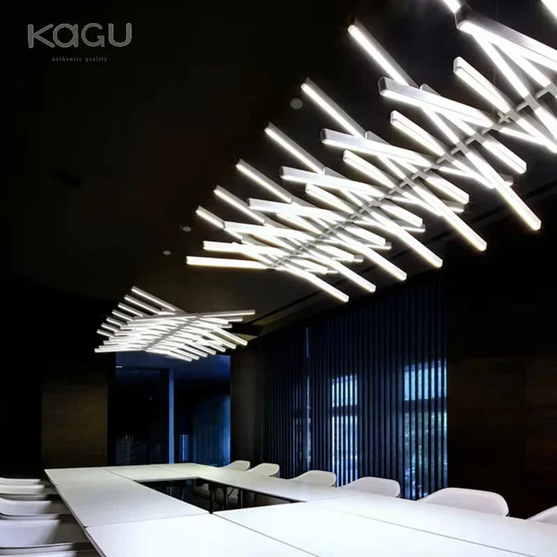 DecorBites™ LED Fishbone Pendant Chandelier for Modern Nordic Decor
