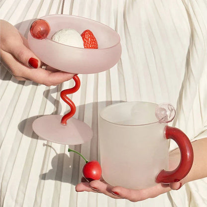 DecorBites™ Colorful Glass Mug Set 350ml