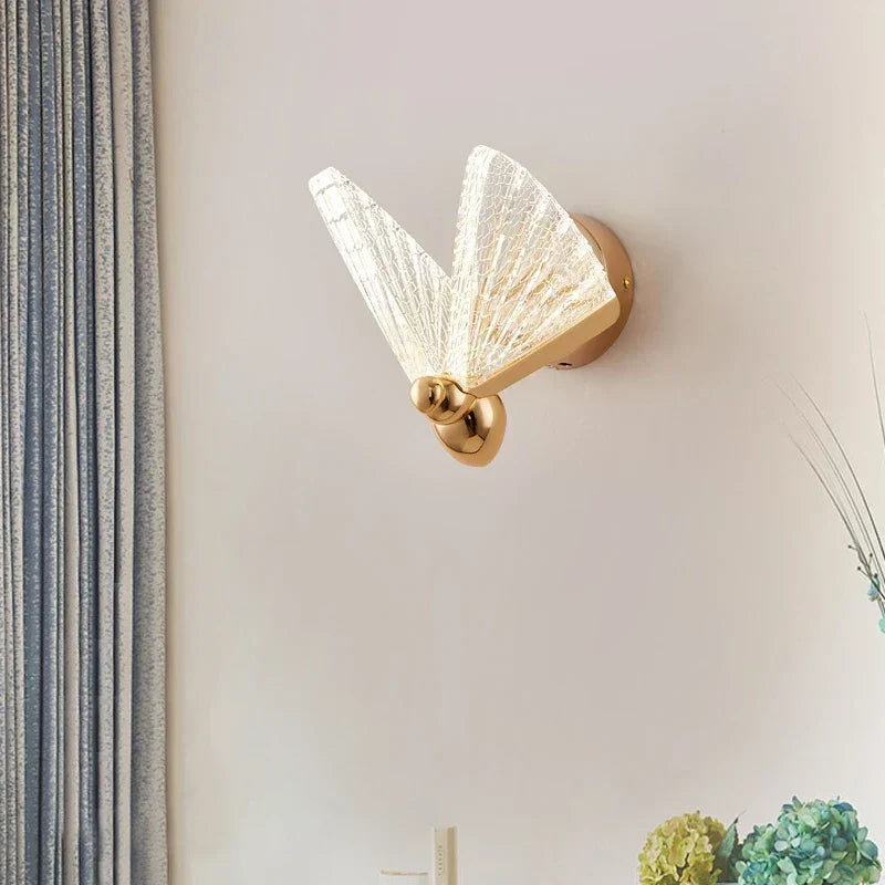 ™ LED Butterfly Wall Lamp: Modern Nordic Indoor Lighting for Home Living Room Staircase & Bedroom