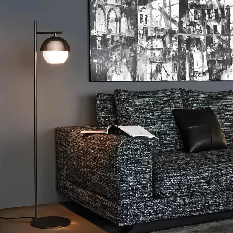 DecorBites™ Black Metal Arm Glass Ball Designer Wall Lamp Luxury Fixture