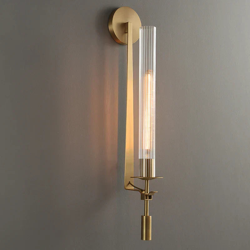 ™ Gold Glass Wall Sconce: Modern American Nordic Retro Vintage Lighting for Home Decor