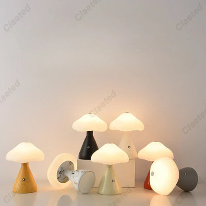 DecorBites™ LED Mushroom Night Light Touch Switch Bedside Lamp Kid's Room Decor