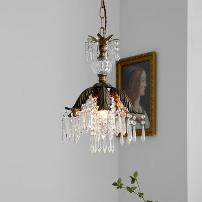DecorBites™ French Countryside Brass Pendant Light Chandelier for Bedside, Hallway, Wardrobe