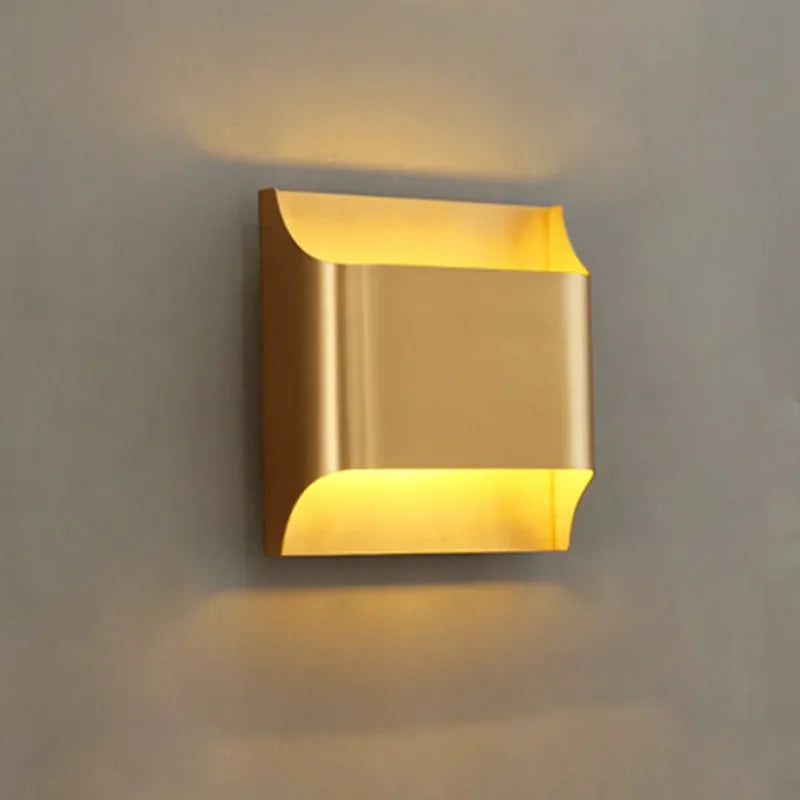 DecorBites™ Copper Brass Wall Sconce, Modern Minimalist Designer Wall Lamp for Home Lighting